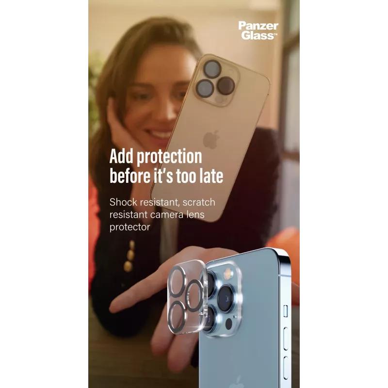 Kameraobjektiivin suojalasi PanzerGlass Apple iPhone 13 Pro 13 Pro Max naarmuuntumaton iskunkestävä