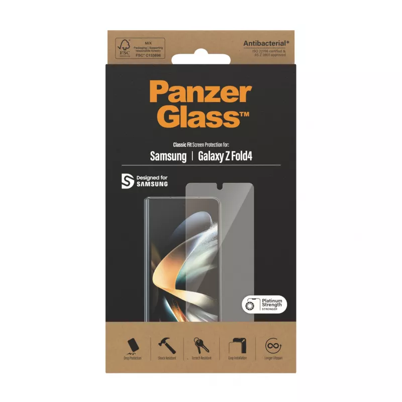 PanzerGlass näytönsuojakalvo Samsung Galaxy Z Fold4 antibakteerinen naarmuuntumaton