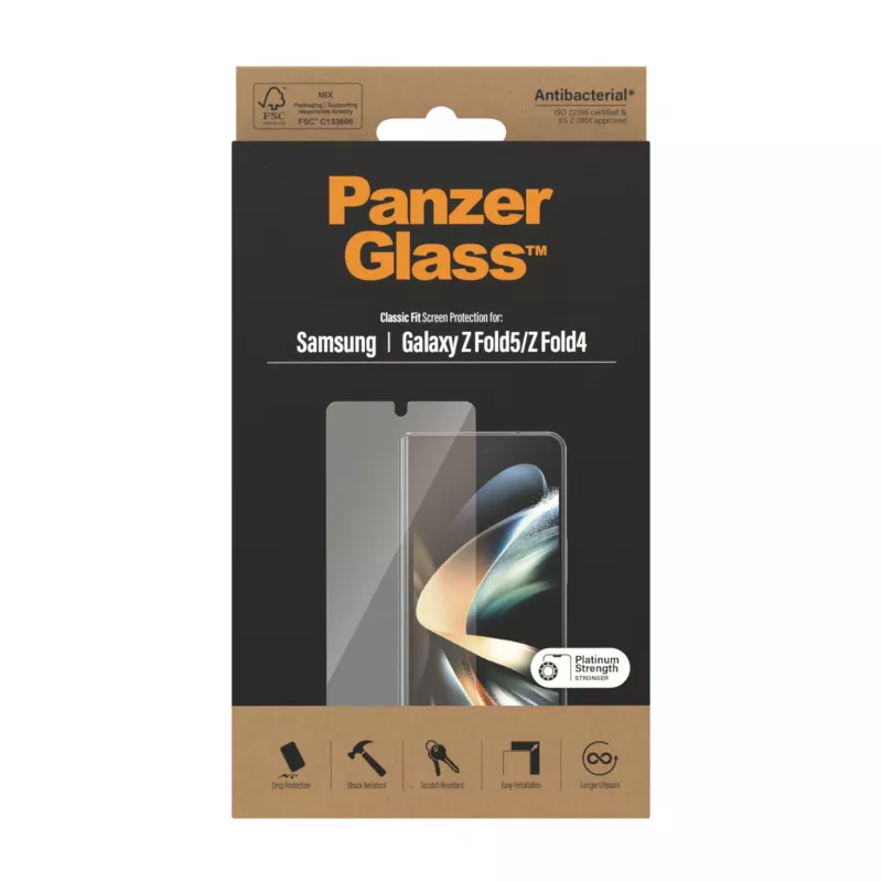 PanzerGlass näytönsuojakalvo Samsung Galaxy Z Fold4 antibakteerinen naarmuuntumaton