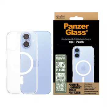 Suojakuori PanzerGlass HardCase läpinäkyvä valkoinen MagSafe iPhone '24 6.1 inch