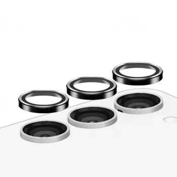 PanzerGlass Hoops kameran linssinsuoja Samsung Galaxy S23 FE musta naarmuuntumaton iskunkestävä