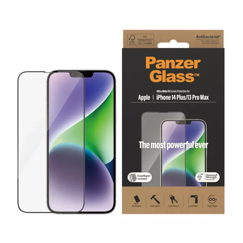 PanzerGlass ® näytönsuojakalvo iPhone 14 Plus | 13 Pro Max | Ultra-Wide Fit EasyAligner