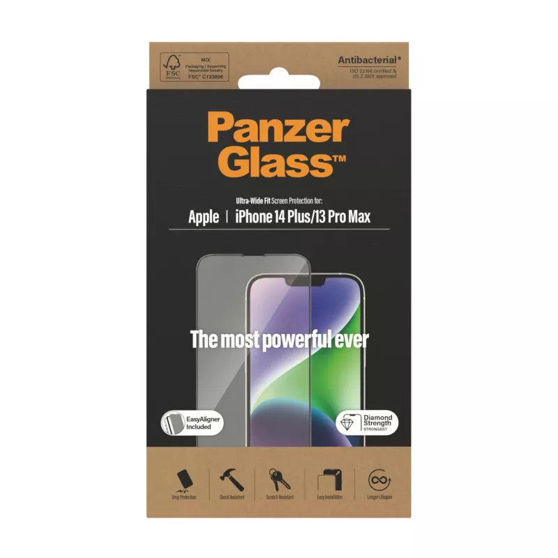 PanzerGlass ® näytönsuojakalvo iPhone 14 Plus | 13 Pro Max | Ultra-Wide Fit EasyAligner