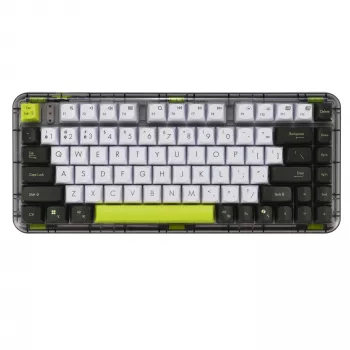 ASUS Jelly75 KD201 mekaaninen näppäimistö, 75 % asettelu, USB, RF Wireless ja Bluetooth, monivärinen
