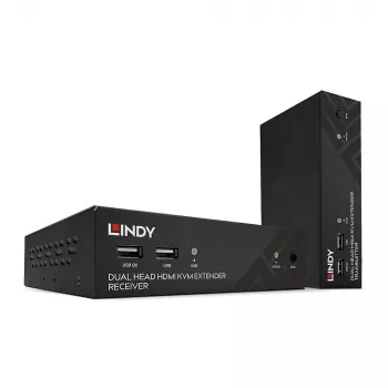 Lindy 100 m Cat.6 Dual Head HDMI, USB ja RS-232 -jatko