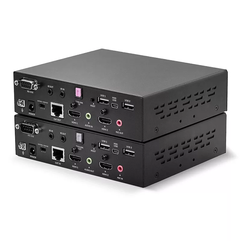 Lindy 100 m Cat.6 Dual Head HDMI, USB ja RS-232 -jatko