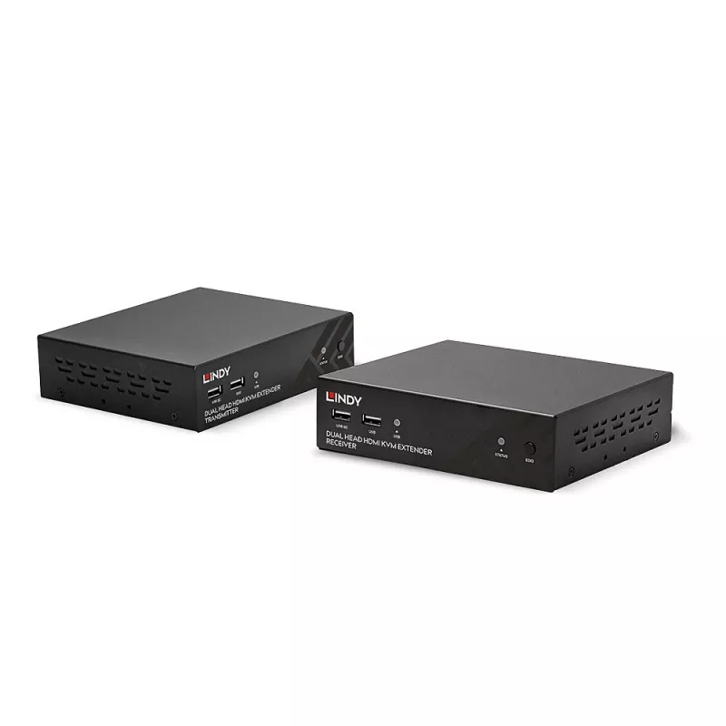 Lindy 100 m Cat.6 Dual Head HDMI, USB ja RS-232 -jatko