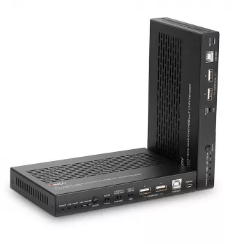 Lindy 100 m Cat.6A HDMI 4K60, ääni, IR ja RS-232 HDBaseT 3.0 KVM-jatko