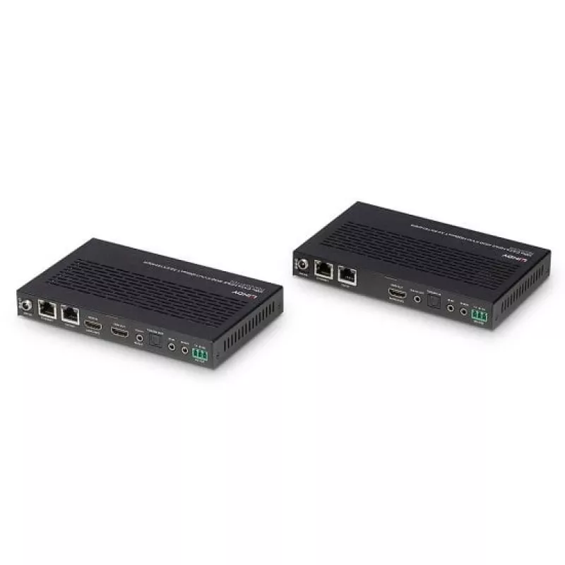 Lindy 100 m Cat.6A HDMI 4K60, ääni, IR ja RS-232 HDBaseT 3.0 KVM-jatko