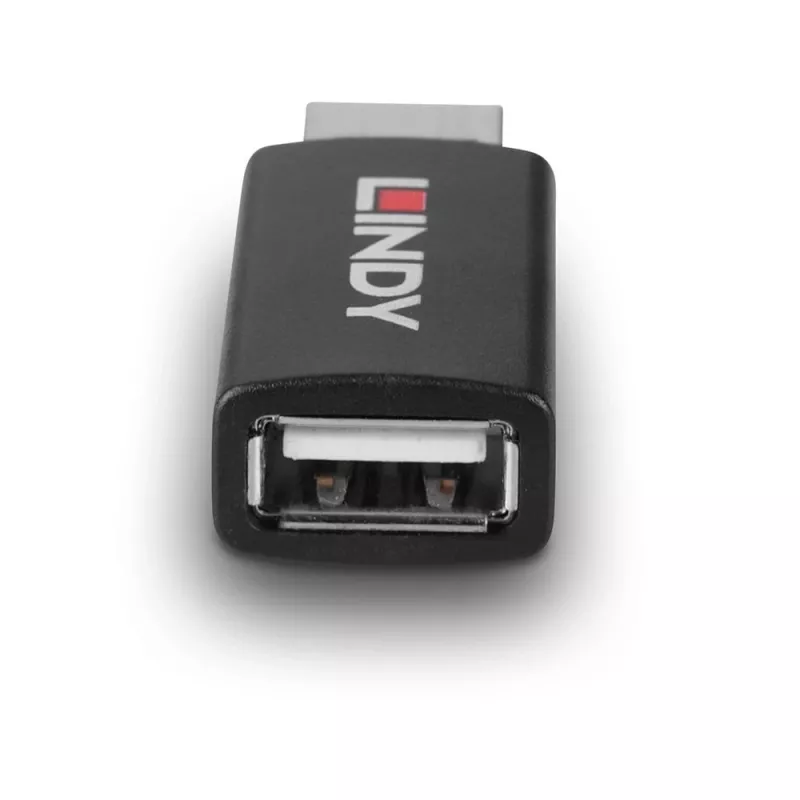 Lindy 71263 USB-sovitin USB Type-A musta