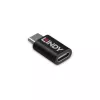 Lindy USB 3.2 Type-C–Type-C 100W datalukko, USB Type-C, USB Type-C, musta