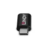Lindy USB 3.2 Type-C–Type-C 100W datalukko, USB Type-C, USB Type-C, musta