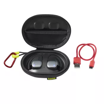 Hama Spirit Athletics kuulokemikrofoni True Wireless Stereo (TWS) korvakoukku urheilu Bluetooth musta