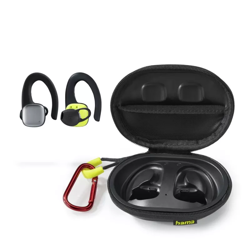 Hama Spirit Athletics kuulokemikrofoni True Wireless Stereo (TWS) korvakoukku urheilu Bluetooth musta