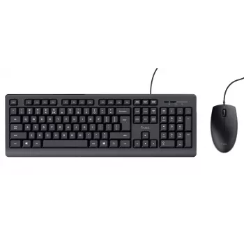 Trust TKM-250 näppäimistö hiiri sisältyy toimisto USB QWERTZ saksa musta