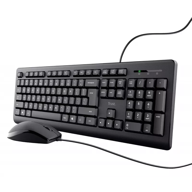 Trust TKM-250 näppäimistö hiiri sisältyy toimisto USB QWERTZ saksa musta