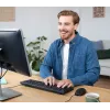 Trust TKM-250 näppäimistö hiiri sisältyy toimisto USB QWERTZ saksa musta