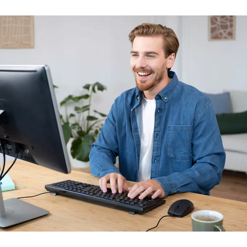 Trust TKM-250 näppäimistö hiiri sisältyy toimisto USB QWERTZ saksa musta