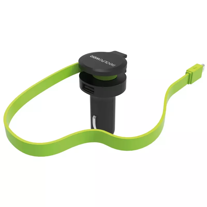 Mobiililaturi RealPower 257635 yleinen musta vihreä