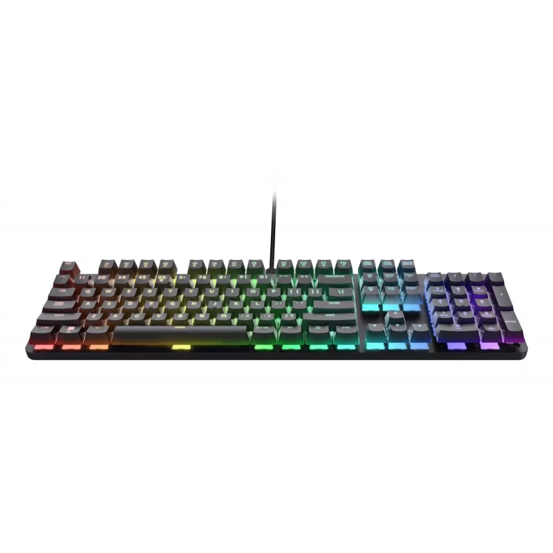 Pelausnäppäimistö Trust GXT 871 Zora mekaaninen USB RGB musta