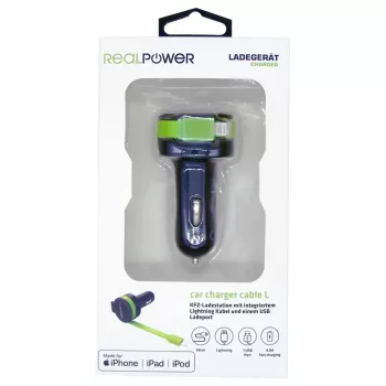 Mobiililaturi RealPower 257637 Universal musta vihreä