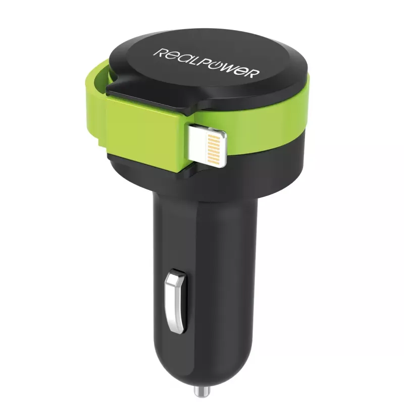Mobiililaturi RealPower 257637 Universal musta vihreä