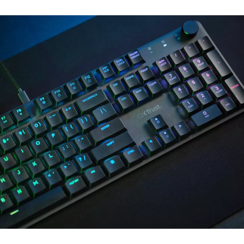 Pelikuulokkeet Trust GXT 866 Torix mekaaninen USB QWERTZ musta