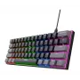 Trust GXT 867 Acira -pelinäppäimistö USB QWERTZ saksa musta harmaa 60% mekaaninen RGB