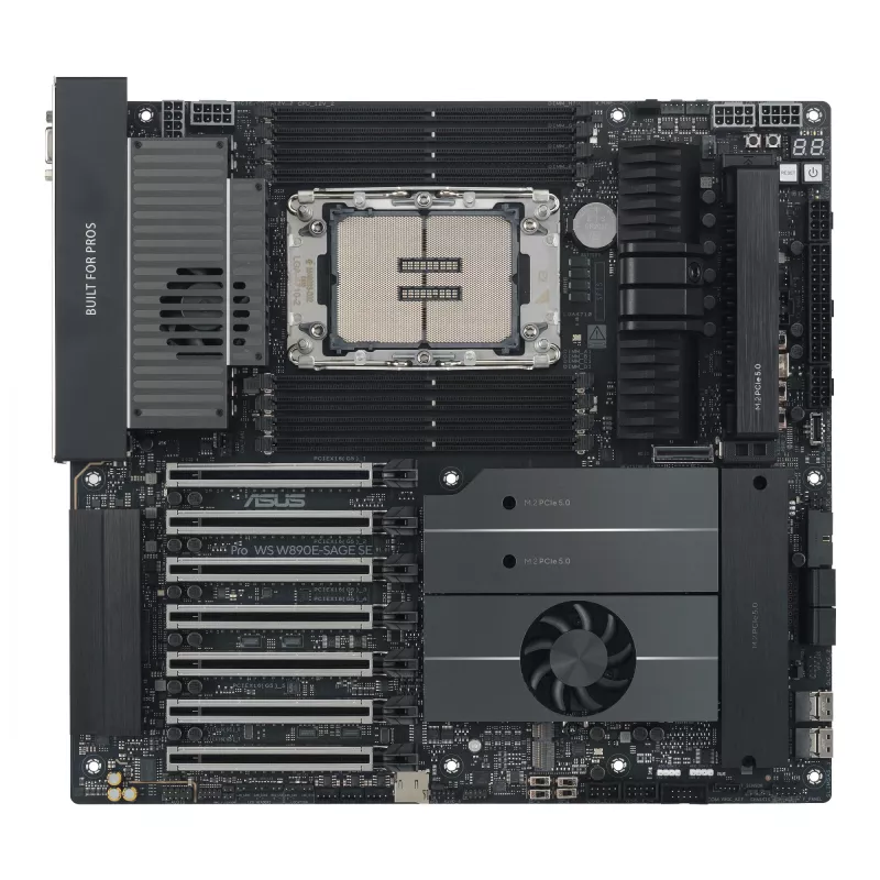 Emolevy ASUS Pro WS W890E-SAGE SE — Intel W890, LGA 4710-2, EEB, 8x DIMM DDR5, Octa-Channel, 10GbE
