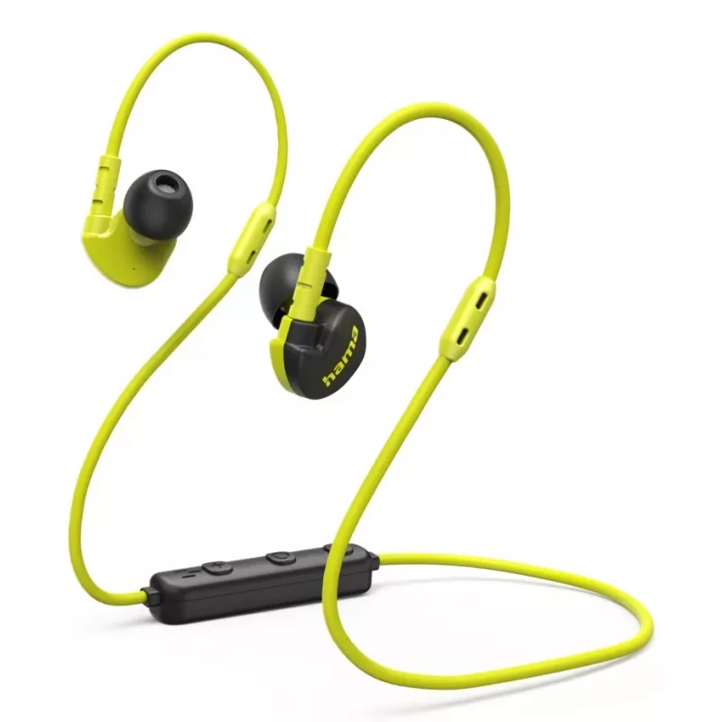 Hama Freedom Athletics III kuulokkeet langaton korvakoukku, in-ear urheilu Bluetooth musta, keltainen