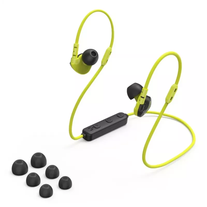 Hama Freedom Athletics III kuulokkeet langaton korvakoukku, in-ear urheilu Bluetooth musta, keltainen