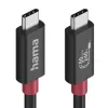 Hama USB-C-kaapeli, E-Marker, USB4 Gen4, 80 Gbit/s, 5 A, 240 W, 1,00 m
