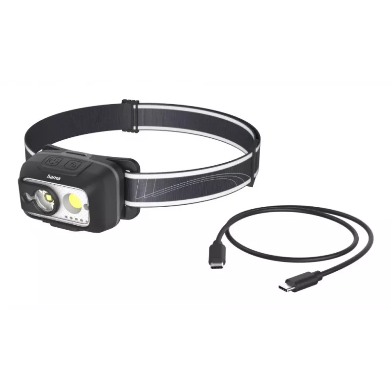 Hama HL500-C musta, harmaa otsalamppu LED