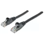 Intellinet verkkopatch-kaapeli, Cat6, 1 m, musta, CCA, U/UTP, PVC, RJ45, kullatut kontaktit, salvan suojus, taittumissuoja, elinikäinen takuu