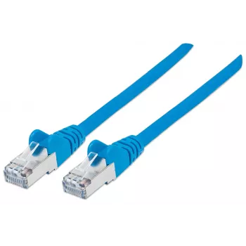 Intellinet verkkopatch-kaapeli, Cat6, 5 m, sininen, kupari, S/FTP, LSOH/LSZH, PVC, RJ45, kullatut kontaktit, Snagless, taittumissuojuksella, elinikäinen takuu