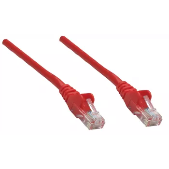 Intellinet verkkokaapeli, Cat6, 1,5 m, punainen, kupari, S/FTP, LSOH / LSZH, PVC, RJ45, kullatut kontaktit, rastnasenfrei, taittumissuoja, elinikäinen takuu