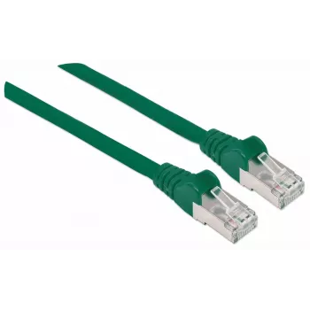 Intellinet verkkokaapeli, Cat7-kaapeli/Cat6A-pistoke, 3m, vihreä, kupari, S/FTP, LSOH/LSZH, PVC, RJ45, kultapinnoitetut kontaktit, rastnasenfrei, taittumissuojalla, elinikäinen takuu