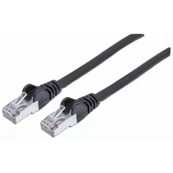 Intellinet verkkokaapeli, Cat7-kaapeli/Cat6A-pistoke, 5 m, musta, kupari, S/FTP, LSOH/LSZH, PVC, RJ45, kullatut kontaktit, rastnasenschutz, taittumissuoja, elinikäinen takuu