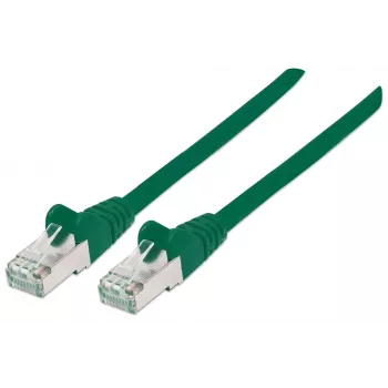 Intellinet verkkokaapeli, Cat6, 7,5 m, vihreä, kupari, S/FTP, LSOH/LSZH, PVC, RJ45, kullatut kontaktit, rastnasuoja, taittumissuoja, elinikäinen takuu