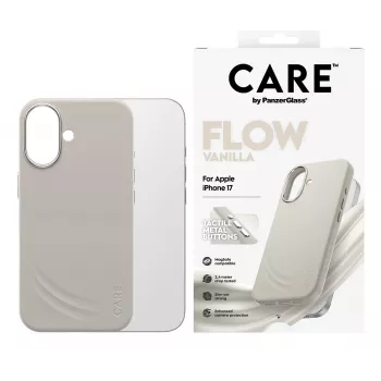 PanzerGlass CARE by ® Feature FLOW Case Vanilla MagSafe-yhteensopiva iPhone 17