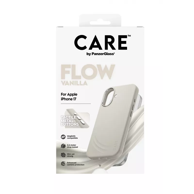 PanzerGlass CARE by ® Feature FLOW Case Vanilla MagSafe-yhteensopiva iPhone 17