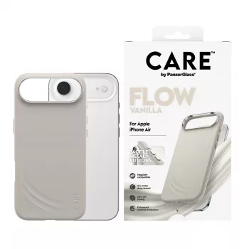 PanzerGlass CARE by Feature FLOW Case Vanilla MagSafe-yhteensopiva iPhone Air
