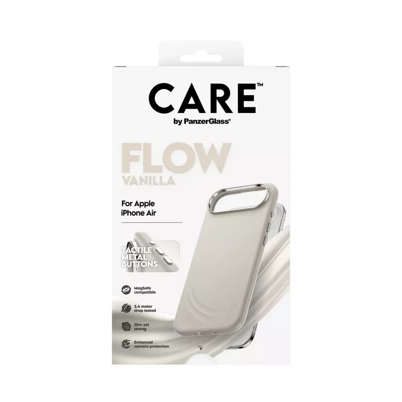 PanzerGlass CARE by Feature FLOW Case Vanilla MagSafe-yhteensopiva iPhone Air