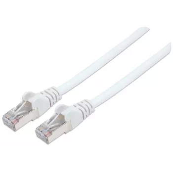 Intellinet verkkokaapeli, Cat6, 2 m, valkoinen, kupari, S/FTP, LSOH/LSZH, PVC, RJ45, kullatut kontaktit, rastnasaton suoja, suojattu, elinikäinen takuu