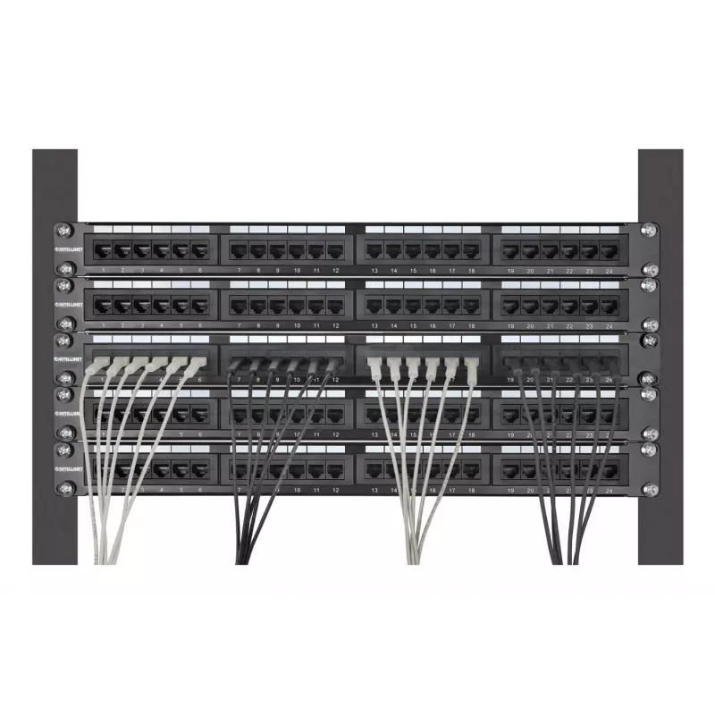 Intellinet 745130 verkkokaapeli harmaa 1 m Cat6a F/FTP (FFTP)
