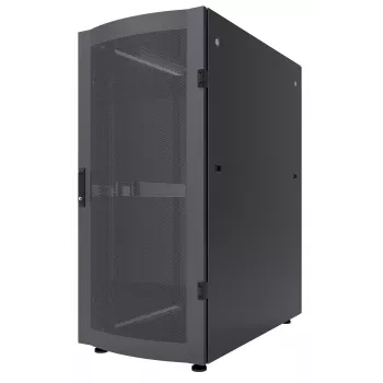 Intellinet 19 tuuman palvelinkaappi – vapaasti seisova, 36HE, 600x1 200 mm (leveys x syvyys), musta, Flatpack, max. 1 500 kg, monipistelukko, yksi lukko per sivuseinä, käytettävä syvyys 123–973 mm, IP20, rack, teräs