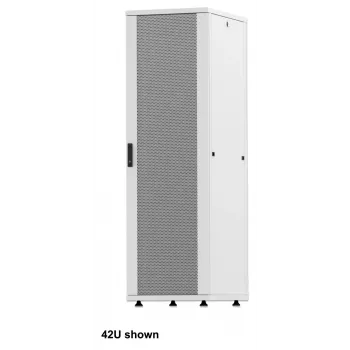 Intellinet 19 tuuman verkkokaappi – vapaasti seisova (Basic), 36U, 600x1 000 mm (leveys x syvyys), harmaa, Flatpack, max. 600 kg, yksipistelukko, yksi lukko per sivuseinä, käytettävä syvyys 123–773 mm, rack, IP20, teräs