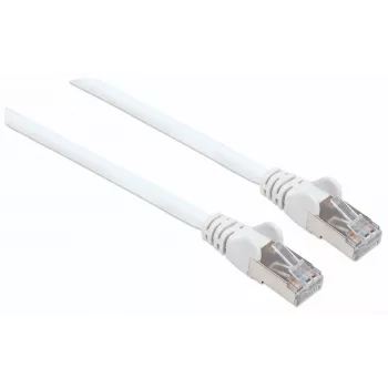 Intellinet verkkopatch-kaapeli, Cat7-kaapeli/Cat6A-liitin, 1 m, valkoinen, kupari, S/FTP, LSOH/LSZH, PVC, RJ45, kullatut kontaktit, ilman lukituskieltä, taittosuojaholkki, elinikäinen takuu