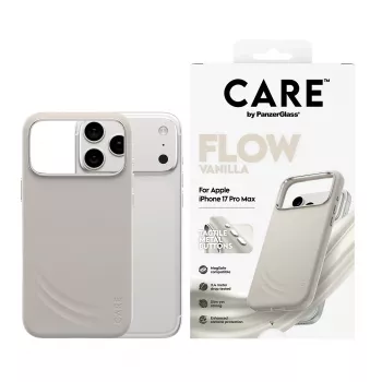 Suojakotelo PanzerGlass CARE by ® Feature FLOW Case Vanilla MagSafe-yhteensopiva iPhone 17 Pro Max