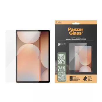 Näytönsuojakalvo PanzerGlass Samsung Galaxy Tab S9 / S9 FE / S10 FE -laitteelle — karkaistu lasi, PET, silikoni, läpinäkyvä, Ultra-Wide Fit